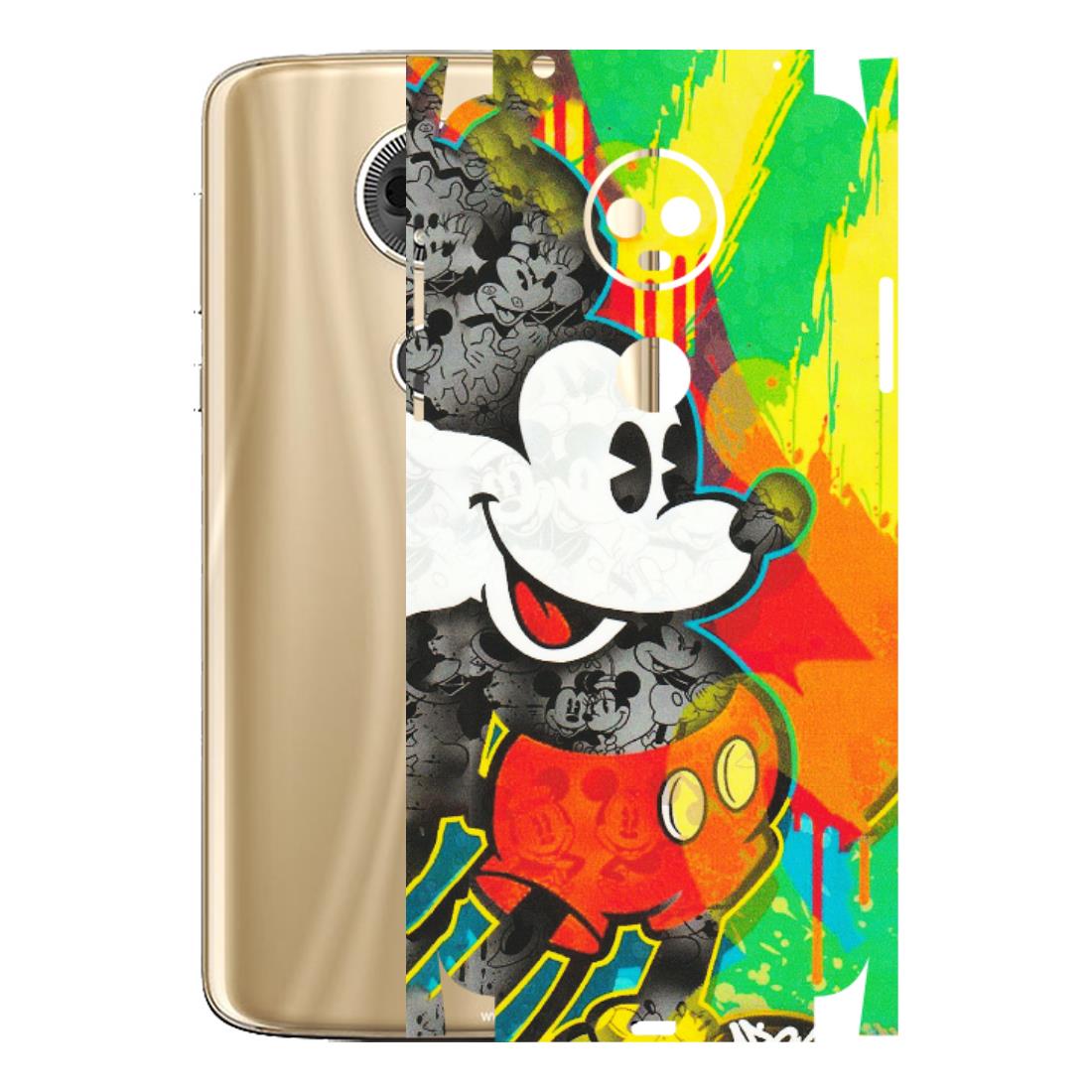Motorola Phone Skins (All Models) - Multiple Mickey With Colourful Texture - Matte Finish (M-84) Motorola Moto E5 Plus