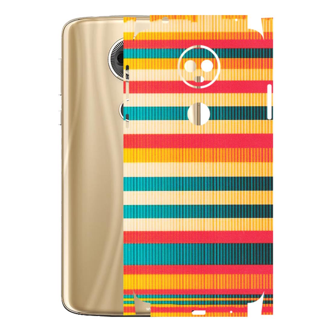 Motorola Phone Skins (All Models) - Colourful Stripes Soothing Effect - Matte Finish (M-86) Motorola Moto E5 Plus