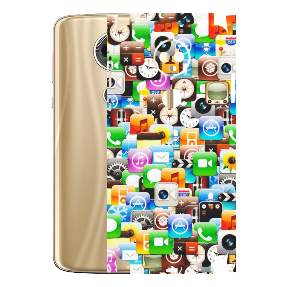 Motorola Phone Skins (All Models) - All Apple Icons - Matte Finish (M-93) Motorola Moto E5 Plus
