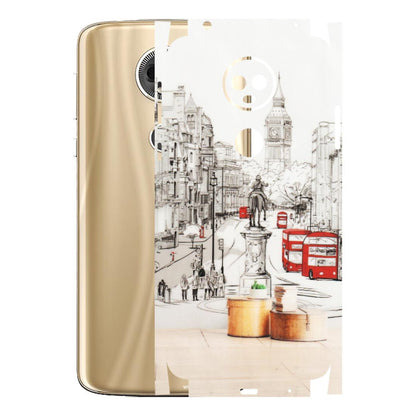 Motorola Phone Skins (All Models) - London Street - Transparent Finish (T-02) Motorola Moto E5 Plus