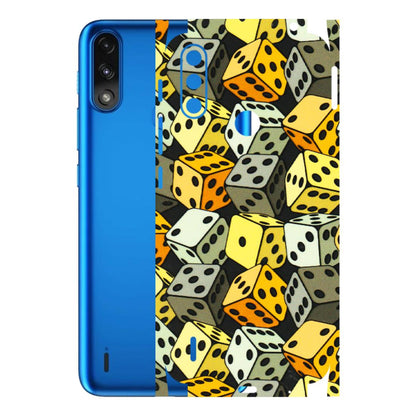 Motorola Phone Skins (All Models) - Dices Of Life - 3D Embossed Finish (L-04) Motorola Moto E7 Power