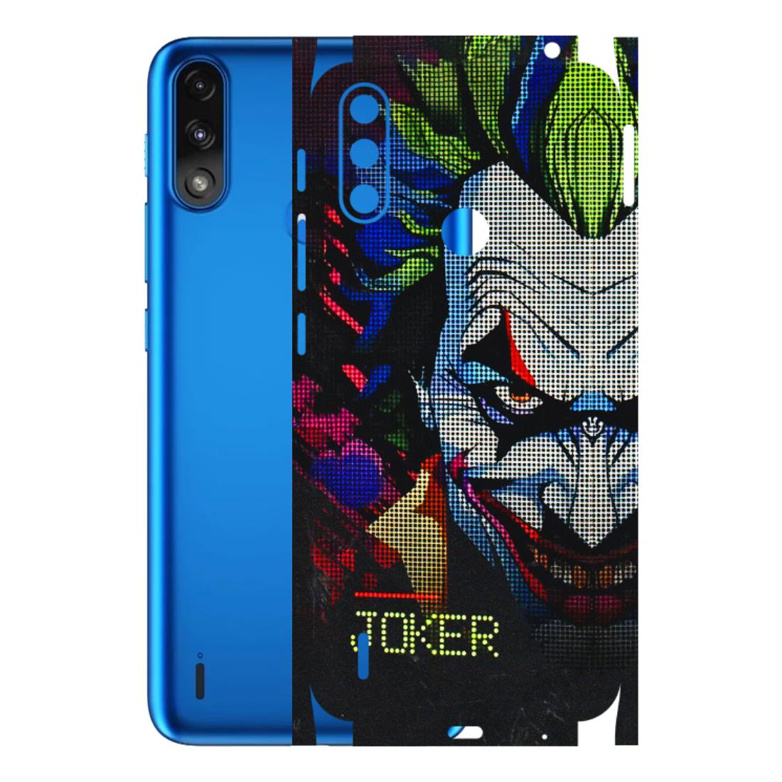 Motorola Phone Skins (All Models) - Joker Dot Matrix - 3D Embossed Finish (L-08) Motorola Moto E7 Power