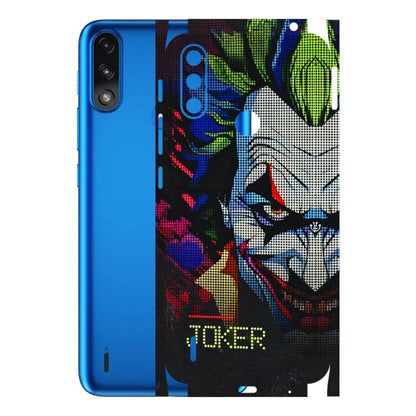 Motorola Phone Skins (All Models) - Joker Dot Matrix - 3D Embossed Finish (L-08) Motorola Moto E7 Power
