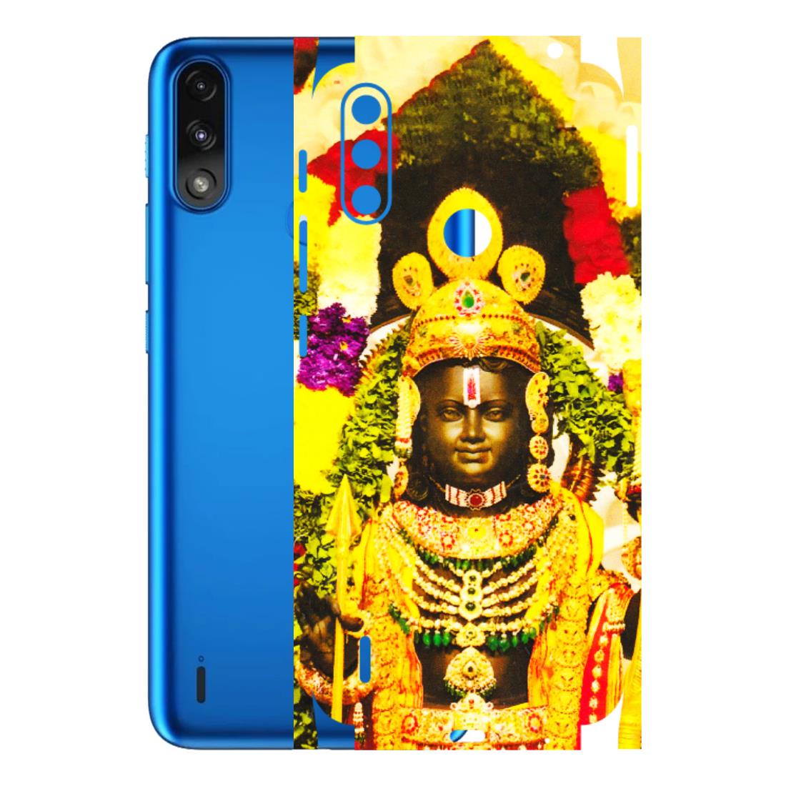 Motorola Phone Skins (All Models) - Ram Lalla Ayodhya - 3D Embossed Finish (L-103) Motorola Moto E7 Power