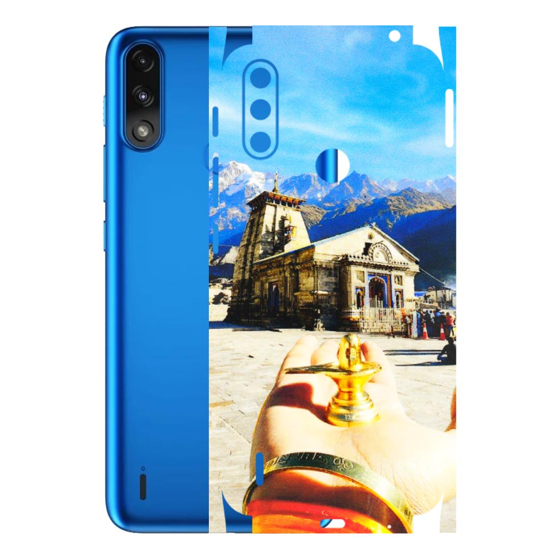 Motorola Phone Skins (All Models) - Beauty of Kedarnath - 3D Embossed Finish (L-108) Motorola Moto E7 Power