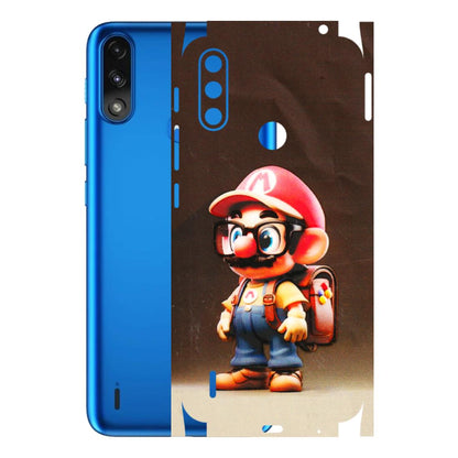Motorola Phone Skins (All Models) - Little Mario - 3D Embossed Finish (L-119) Motorola Moto E7 Power