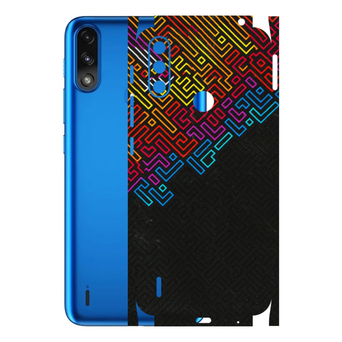 Motorola Phone Skins (All Models) - Dotme Pattern Art - 3D Embossed Finish (L-121) Motorola Moto E7 Power