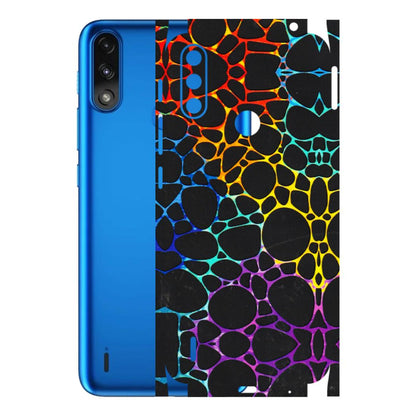 Motorola Phone Skins (All Models) - Abstract Art MultiColour - 3D Embossed Finish (L-133) Motorola Moto E7 Power