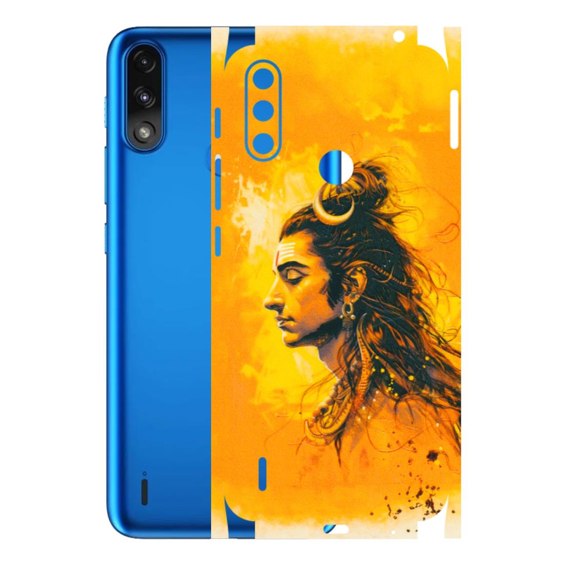 Motorola Phone Skins (All Models) - Shiv Shakti - 3D Embossed Finish (L-14) Motorola Moto E7 Power