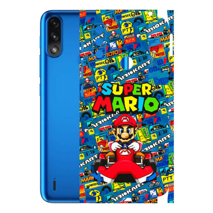 Motorola Phone Skins (All Models) - Super Mario Kart - 3D Embossed Finish (L-140) Motorola Moto E7 Power