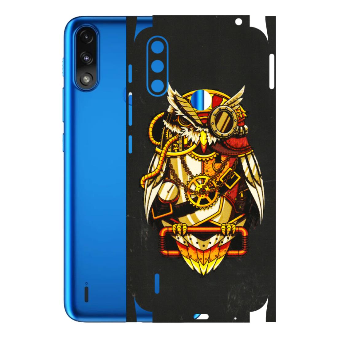 Motorola Phone Skins (All Models) - Classy Smart Owl - 3D Embossed Finish (L-144) Motorola Moto E7 Power