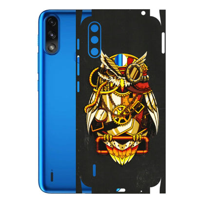 Motorola Phone Skins (All Models) - Classy Smart Owl - 3D Embossed Finish (L-144) Motorola Moto E7 Power