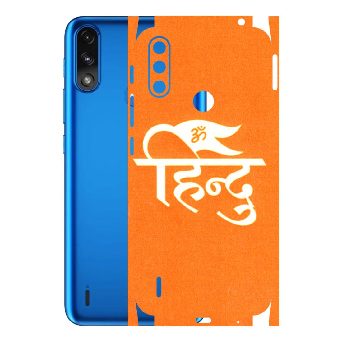 Motorola Phone Skins (All Models) - Hindu Kesari - 3D Embossed Finish (L-154) Motorola Moto E7 Power