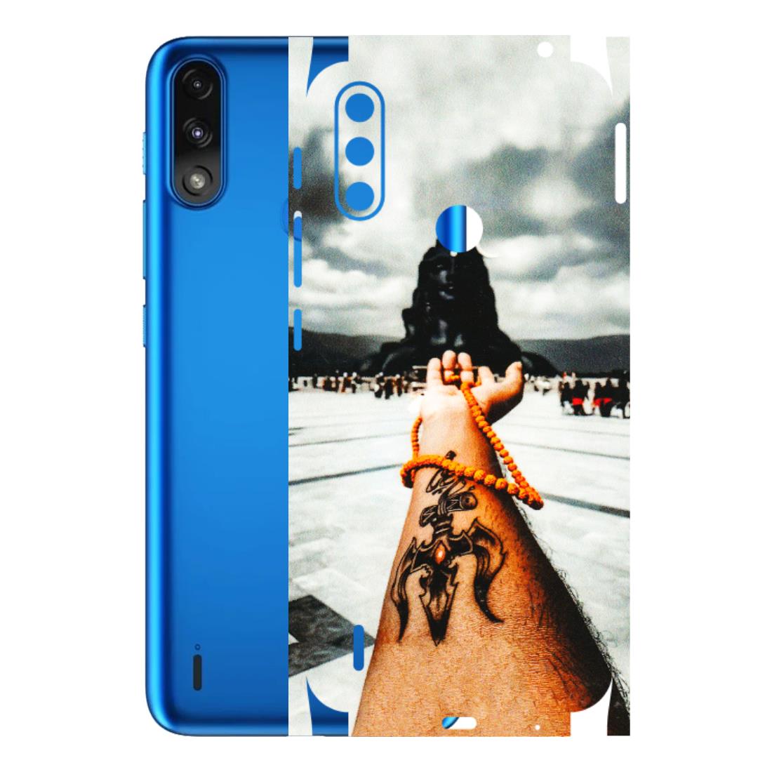Motorola Phone Skins (All Models) - Jai Adiyogi Mahakaal - 3D Embossed Finish (L-164) Motorola Moto E7 Power