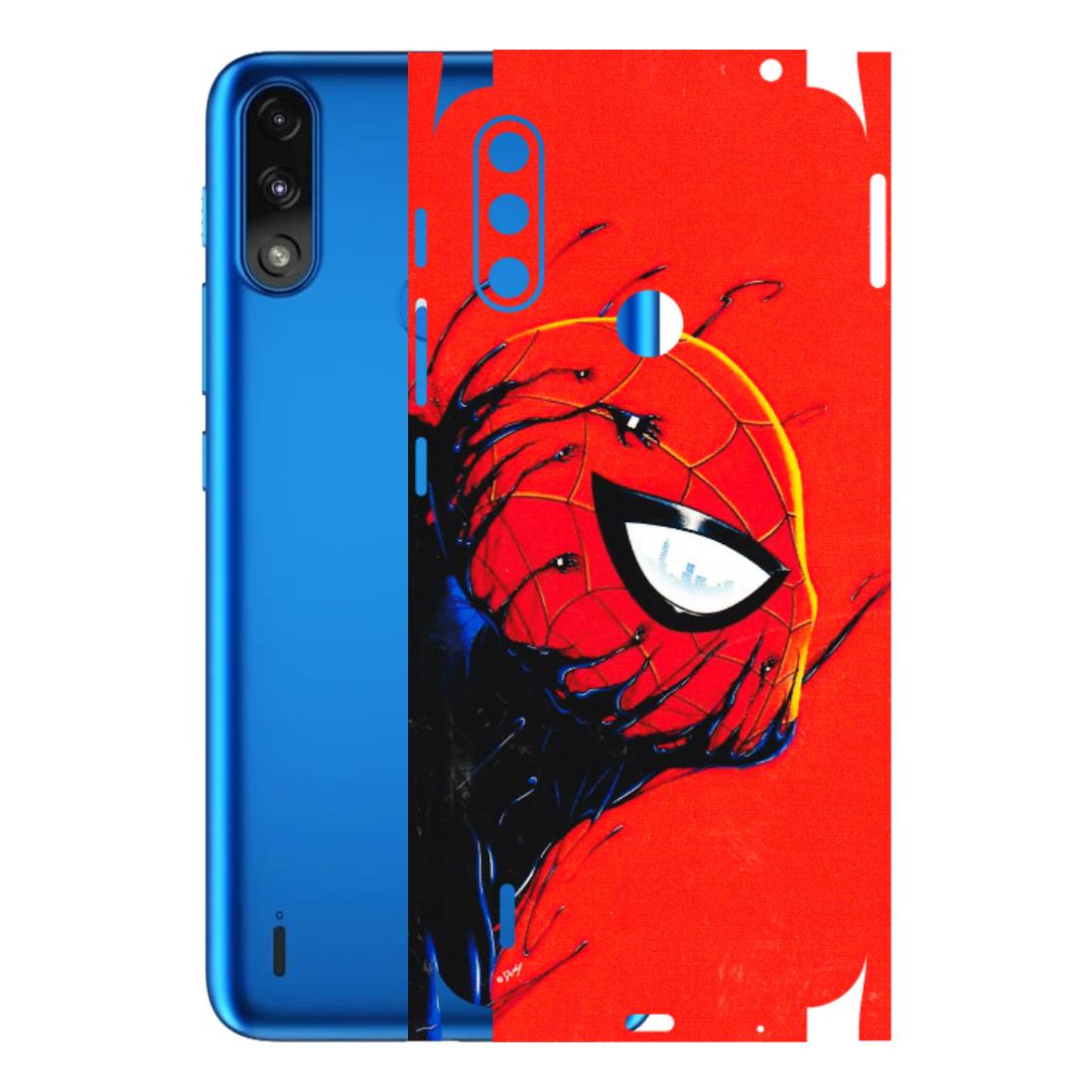Motorola Phone Skins (All Models) - Spiderman Face Venom - 3D Embossed Finish (L-165) Motorola Moto E7 Power