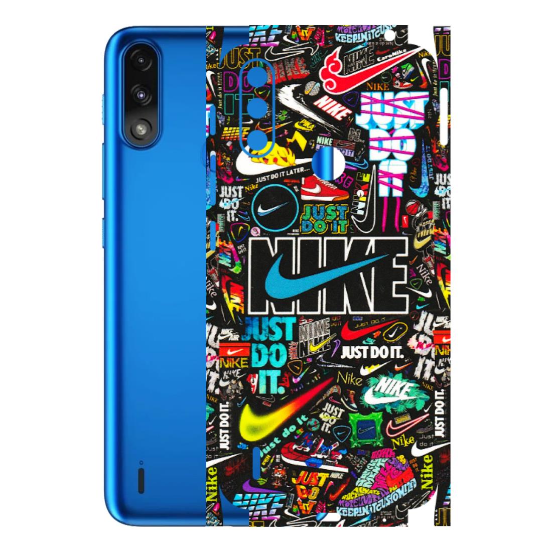 Motorola Phone Skins (All Models) - Just Do It Doodles - 3D Embossed Finish (L-166) Motorola Moto E7 Power