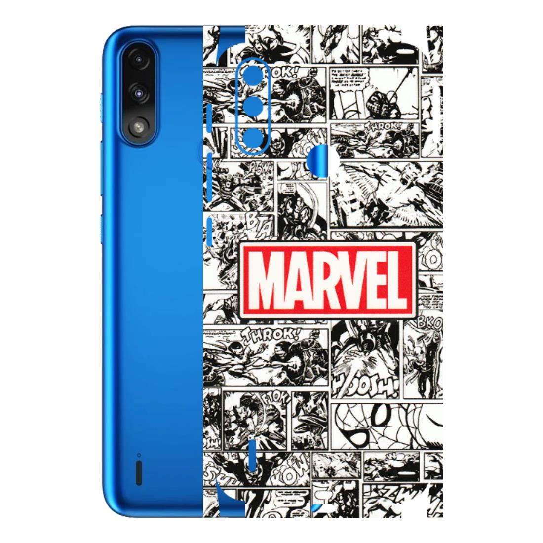Motorola Phone Skins (All Models) - Marvel Comic - 3D Embossed Finish (L-171) Motorola Moto E7 Power