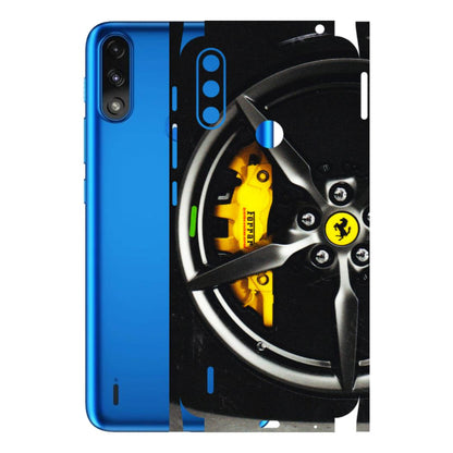 Motorola Phone Skins (All Models) - Ferrari Wheel Alloy - 3D Embossed Finish (L-173) Motorola Moto E7 Power
