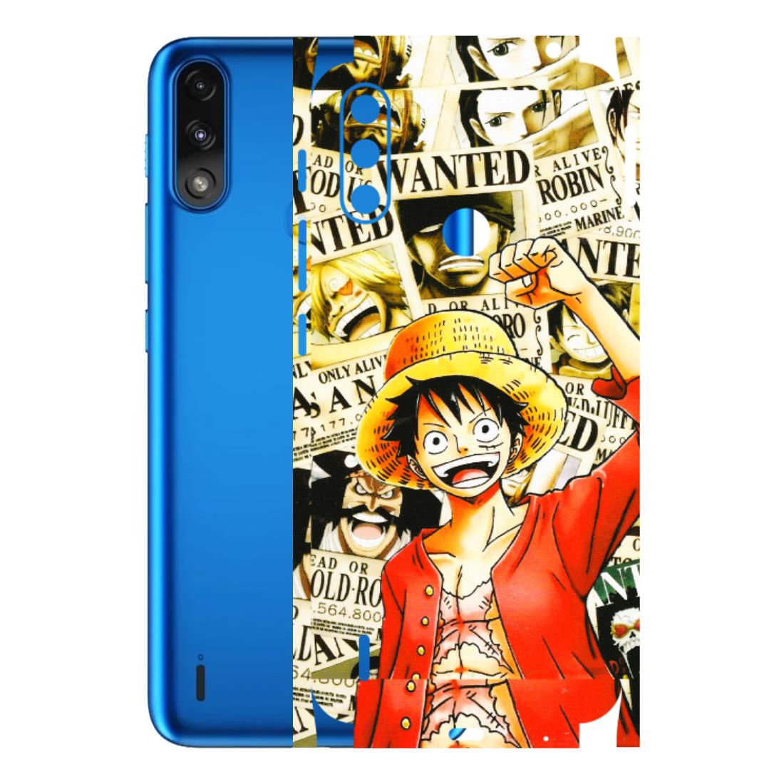 Motorola Phone Skins (All Models) - Luffy Anime - 3D Embossed Finish (L-177) Motorola Moto E7 Power
