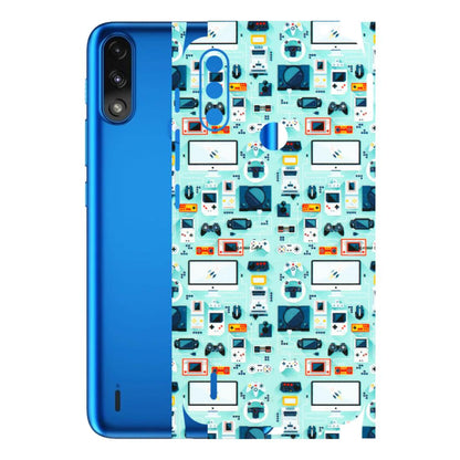 Motorola Phone Skins (All Models) - Gadgets Doodle - 3D Embossed Finish (L-184) Motorola Moto E7 Power