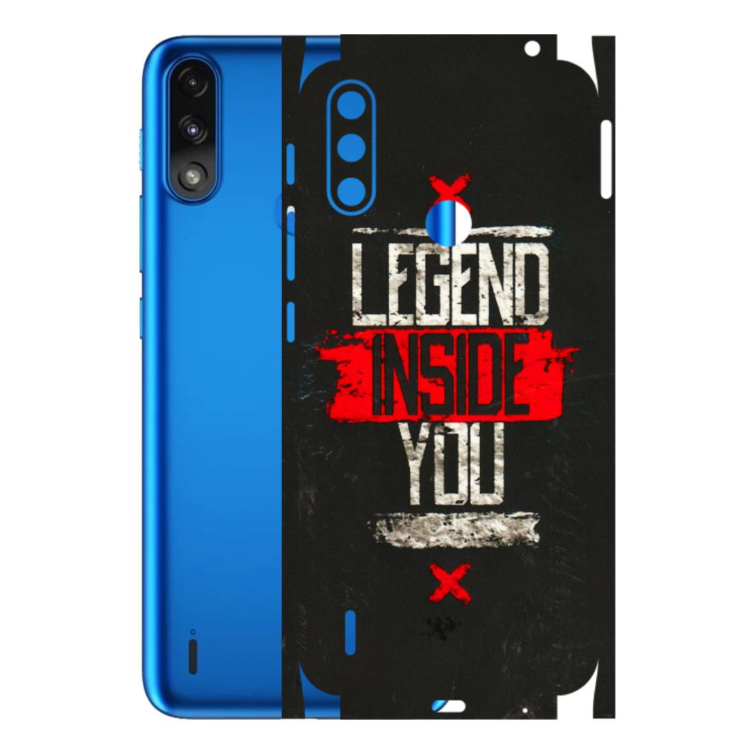 Motorola Phone Skins (All Models) - Legend Inside You - 3D Embossed Finish (L-186) Motorola Moto E7 Power