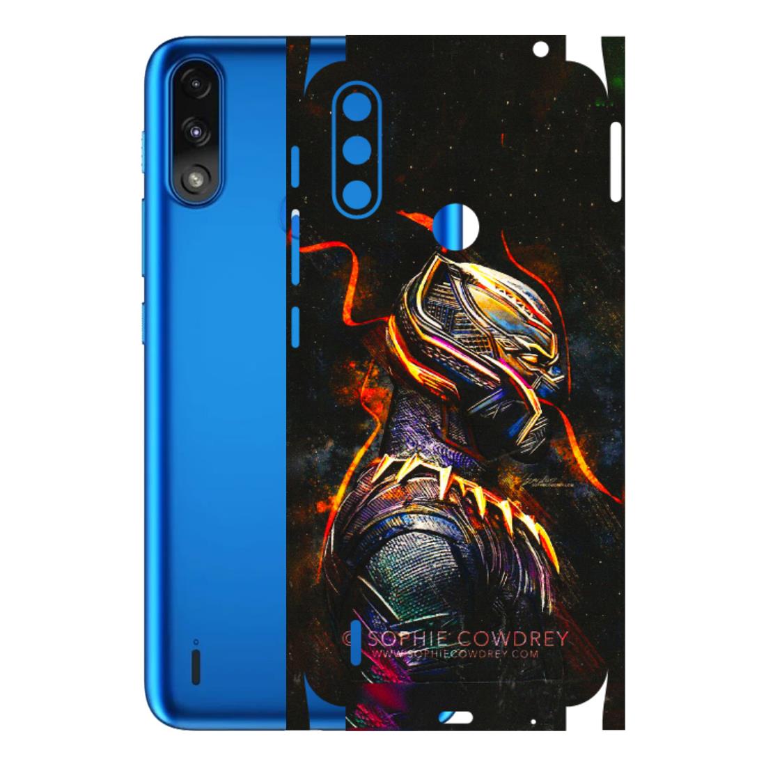 Motorola Phone Skins (All Models) - Black Panther - 3D Embossed Finish (L-190) Motorola Moto E7 Power
