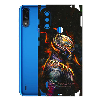 Motorola Phone Skins (All Models) - Black Panther - 3D Embossed Finish (L-190) Motorola Moto E7 Power