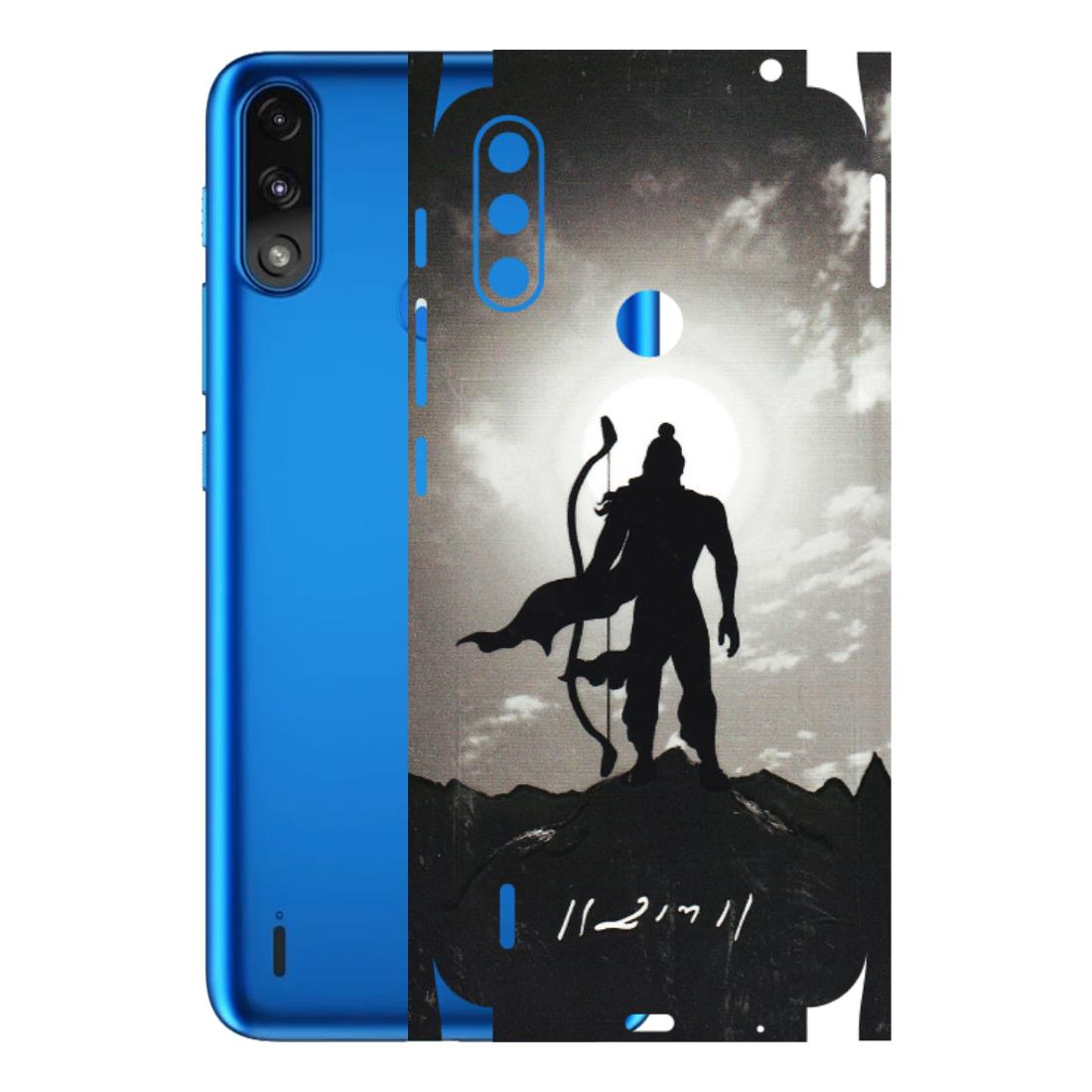 Motorola Phone Skins (All Models) - Jai Siya Ram - 3D Embossed Finish (L-200) Motorola Moto E7 Power