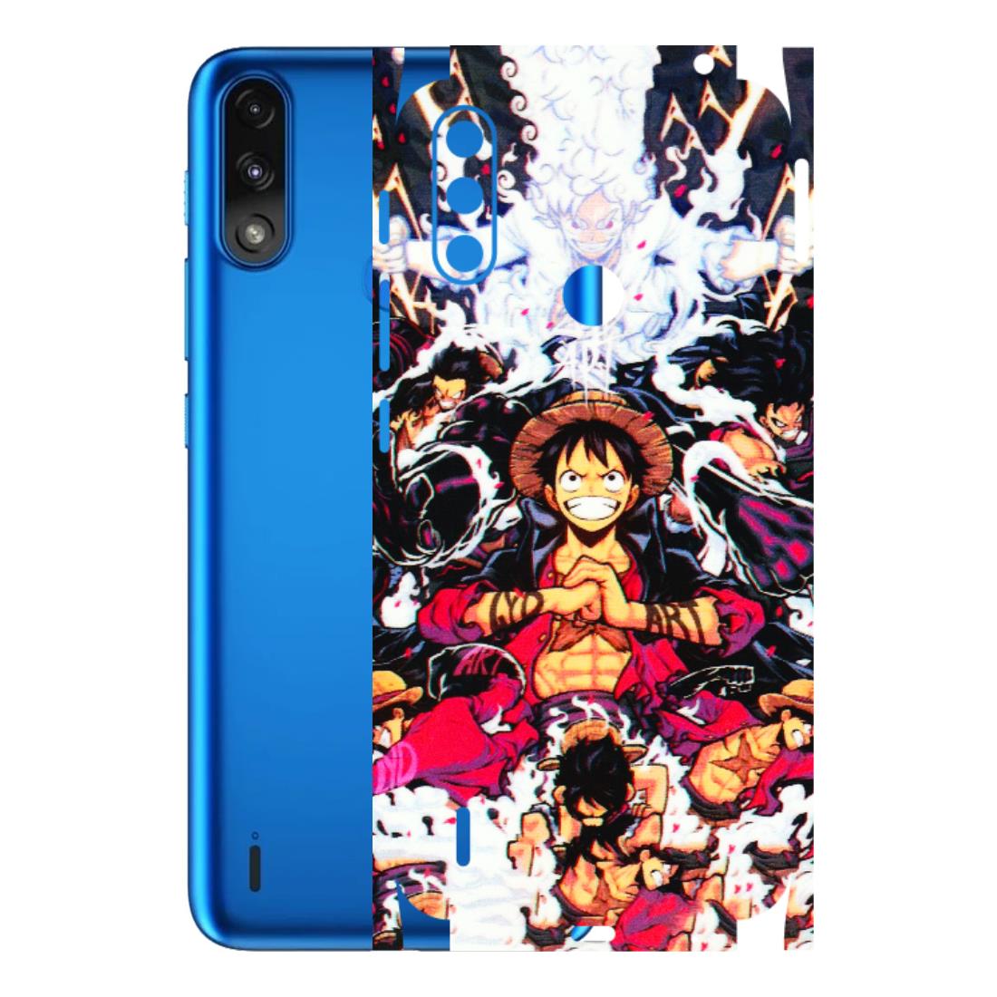 Motorola Phone Skins (All Models) - Luffy Anime Character - 3D Embossed Finish (L-203) Motorola Moto E7 Power