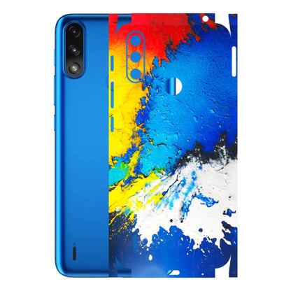 Motorola Phone Skins (All Models) - Acrylic Paint Spill - 3D Embossed Finish (L-229) Motorola Moto E7 Power
