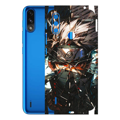 Motorola Phone Skins (All Models) - Kakashi Shattered Glass Effect - 3D Embossed Finish (L-237) Motorola Moto E7 Power