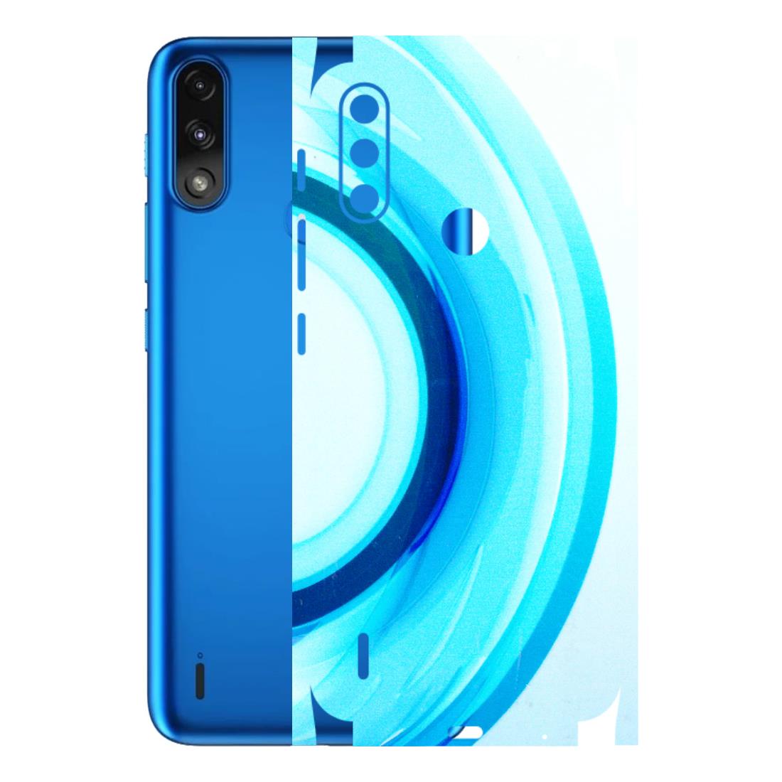 Motorola Phone Skins (All Models) - The Blue Curve - 3D Embossed Finish (L-244) Motorola Moto E7 Power