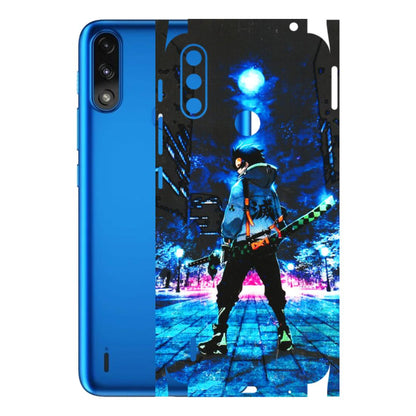 Motorola Phone Skins (All Models) - Demon Slayer Sword - 3D Embossed Finish (L-247) Motorola Moto E7 Power