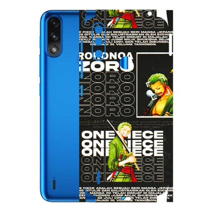 Motorola Phone Skins (All Models) - One Piece Zoro - 3D Embossed Finish (L-250) Motorola Moto E7 Power