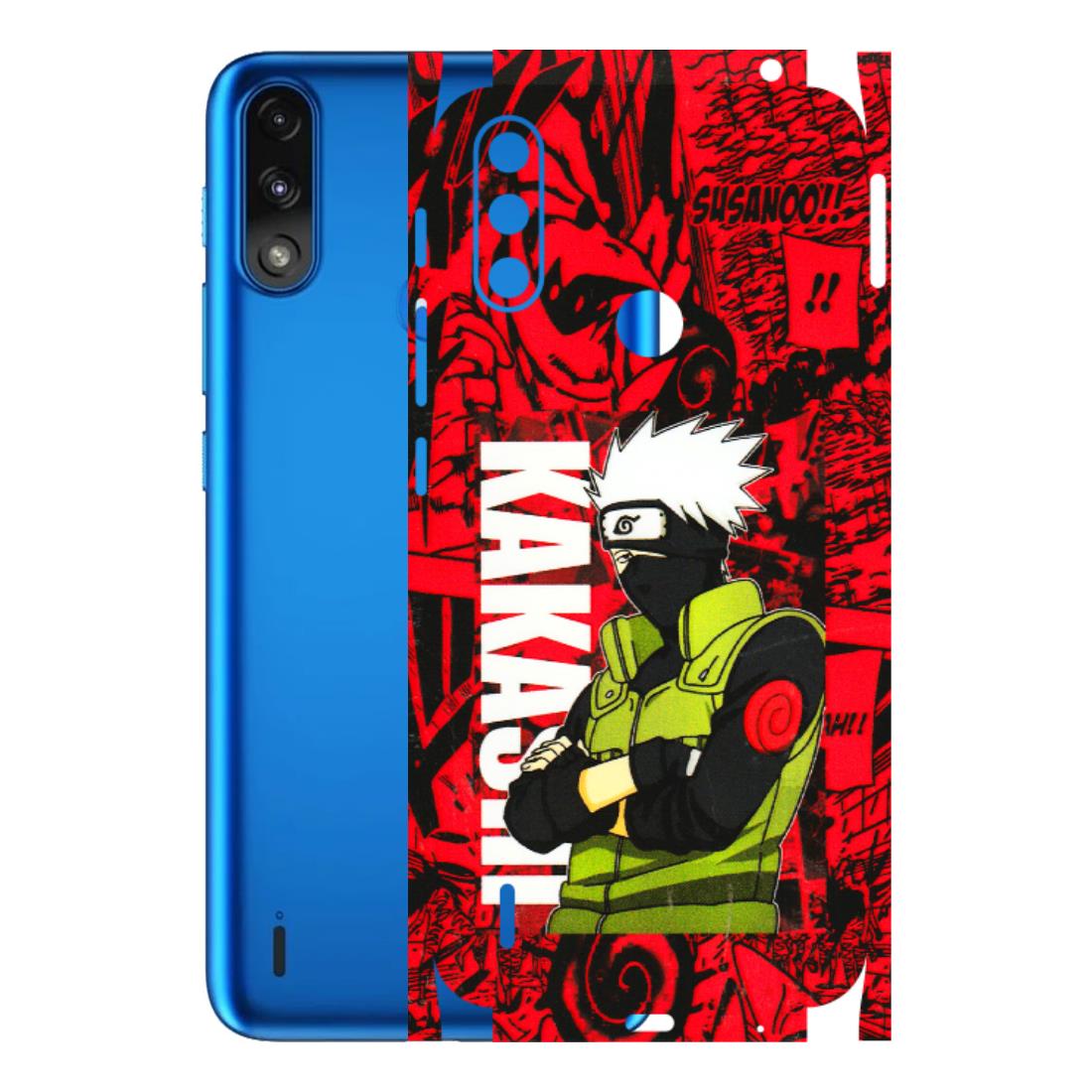 Motorola Phone Skins (All Models) - Kakashi Red Anime - 3D Embossed Finish (L-251) Motorola Moto E7 Power