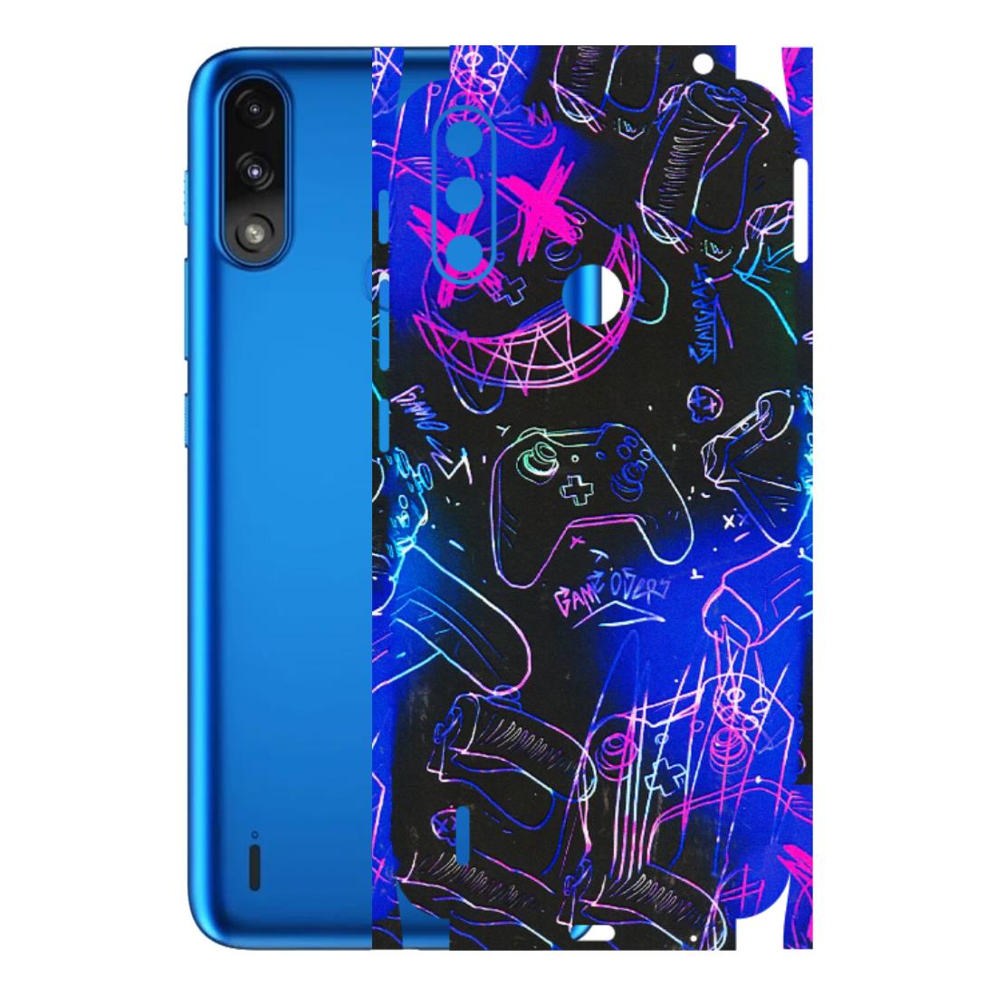 Motorola Phone Skins (All Models) - Gamers Paradise - 3D Embossed Finish (L-258) Motorola Moto E7 Power