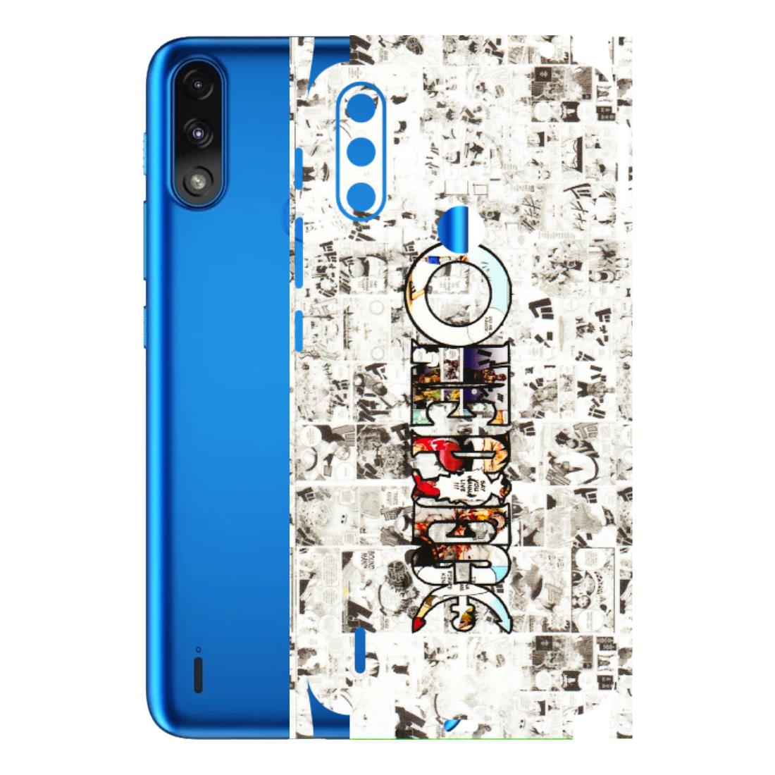 Motorola Phone Skins (All Models) - One Piece Manga - 3D Embossed Finish (L-26) Motorola Moto E7 Power