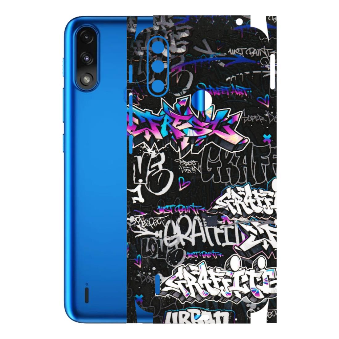 Motorola Phone Skins (All Models) - Graffiti Killer - 3D Embossed Finish (L-274) Motorola Moto E7 Power