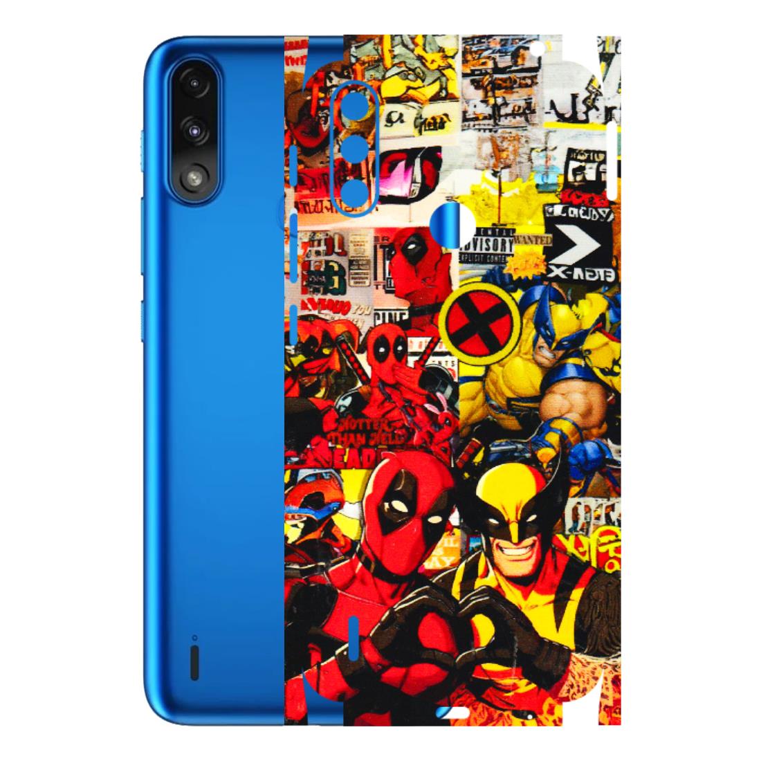 Motorola Phone Skins (All Models) - Spidy Wolverine - 3D Embossed Finish (L-310) Motorola Moto E7 Power
