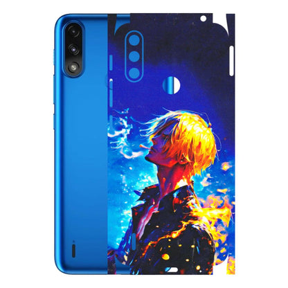 Motorola Phone Skins (All Models) - Sanji Vinsmoke One Piece - 3D Embossed Finish (L-319) Motorola Moto E7 Power