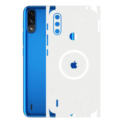 Motorola Phone Skins (All Models) - iPhone Magsafe Logo - 3D Embossed Finish (L-320) Motorola Moto E7 Power