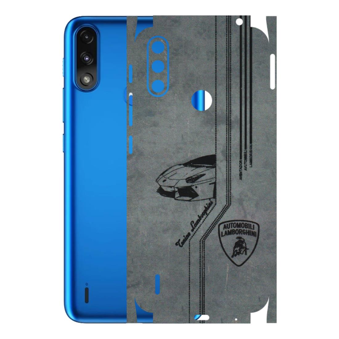 Motorola Phone Skins (All Models) - New Lamborgini Aventador - 3D Embossed Finish (L-321) Motorola Moto E7 Power