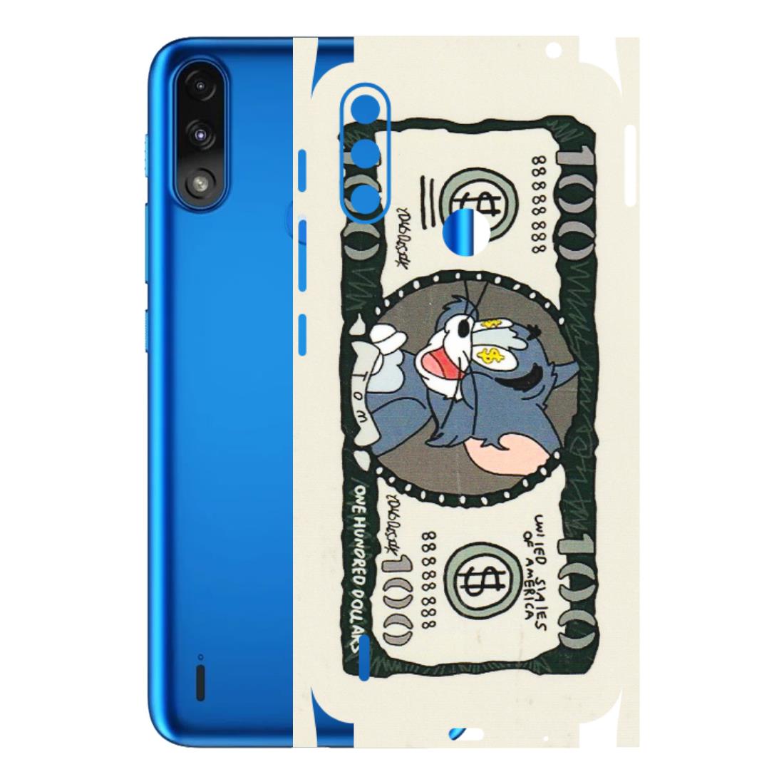 Motorola Phone Skins (All Models) - Tom Hundred Dollar - 3D Embossed Finish (L-324) Motorola Moto E7 Power