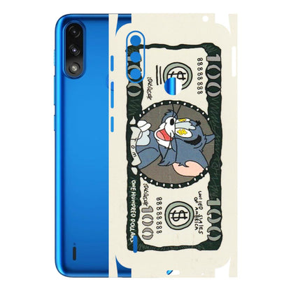 Motorola Phone Skins (All Models) - Tom Hundred Dollar - 3D Embossed Finish (L-324) Motorola Moto E7 Power