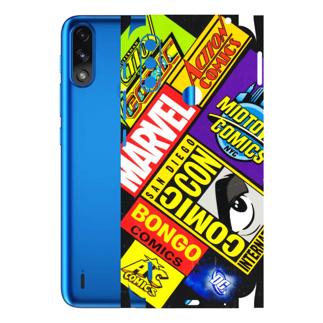 Motorola Phone Skins (All Models) - Bongo Comic Con - 3D Embossed Finish (L-325) Motorola Moto E7 Power