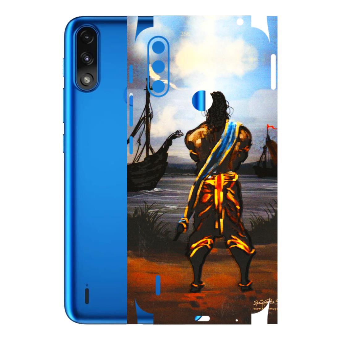 Motorola Phone Skins (All Models) - Heavenly God Figure - 3D Embossed Finish (L-34) Motorola Moto E7 Power