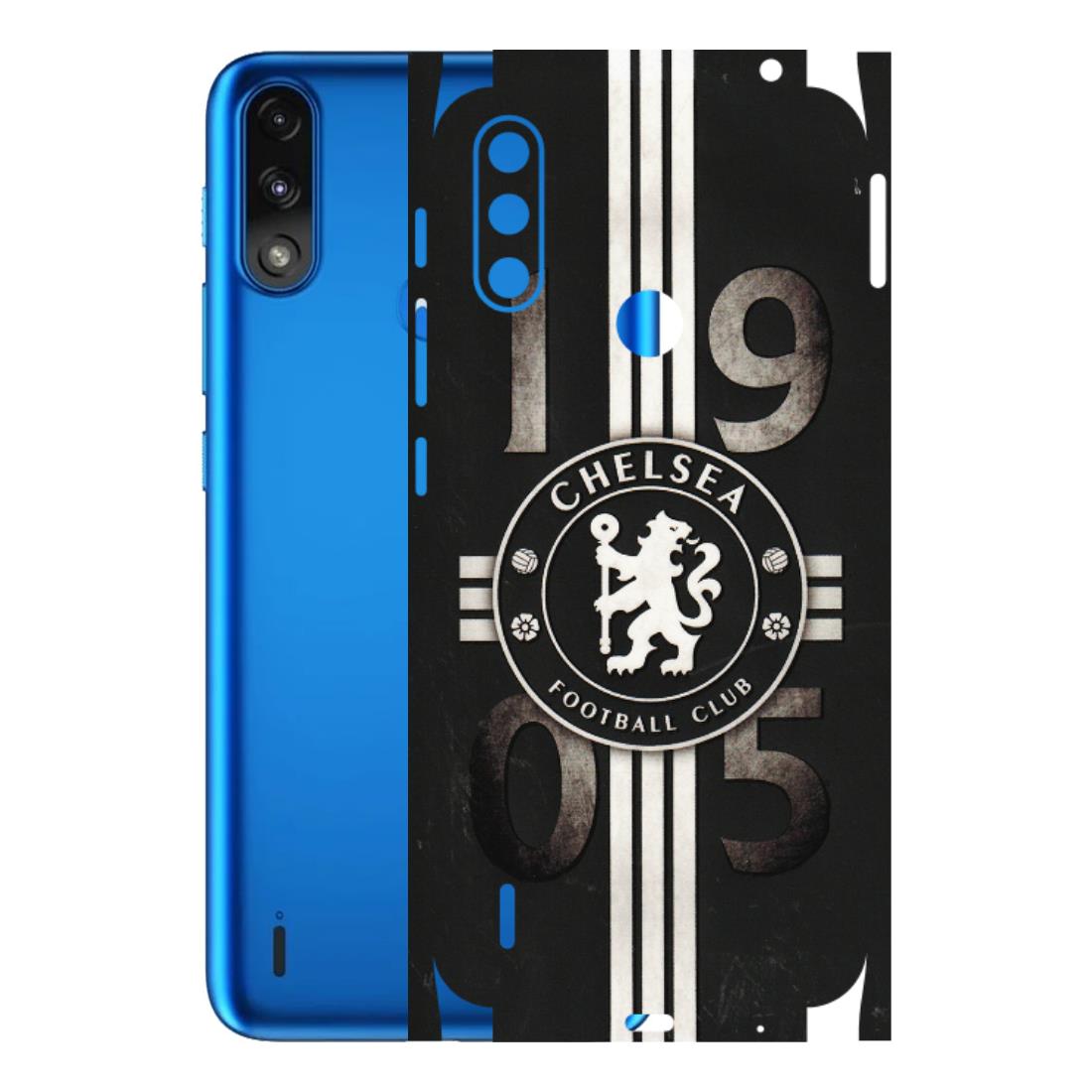 Motorola Phone Skins (All Models) - Chelsea Fan Club - 3D Embossed Finish (L-36) Motorola Moto E7 Power