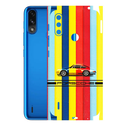 Motorola Phone Skins (All Models) - Multicolour Porche - 3D Embossed Finish (L-39) Motorola Moto E7 Power