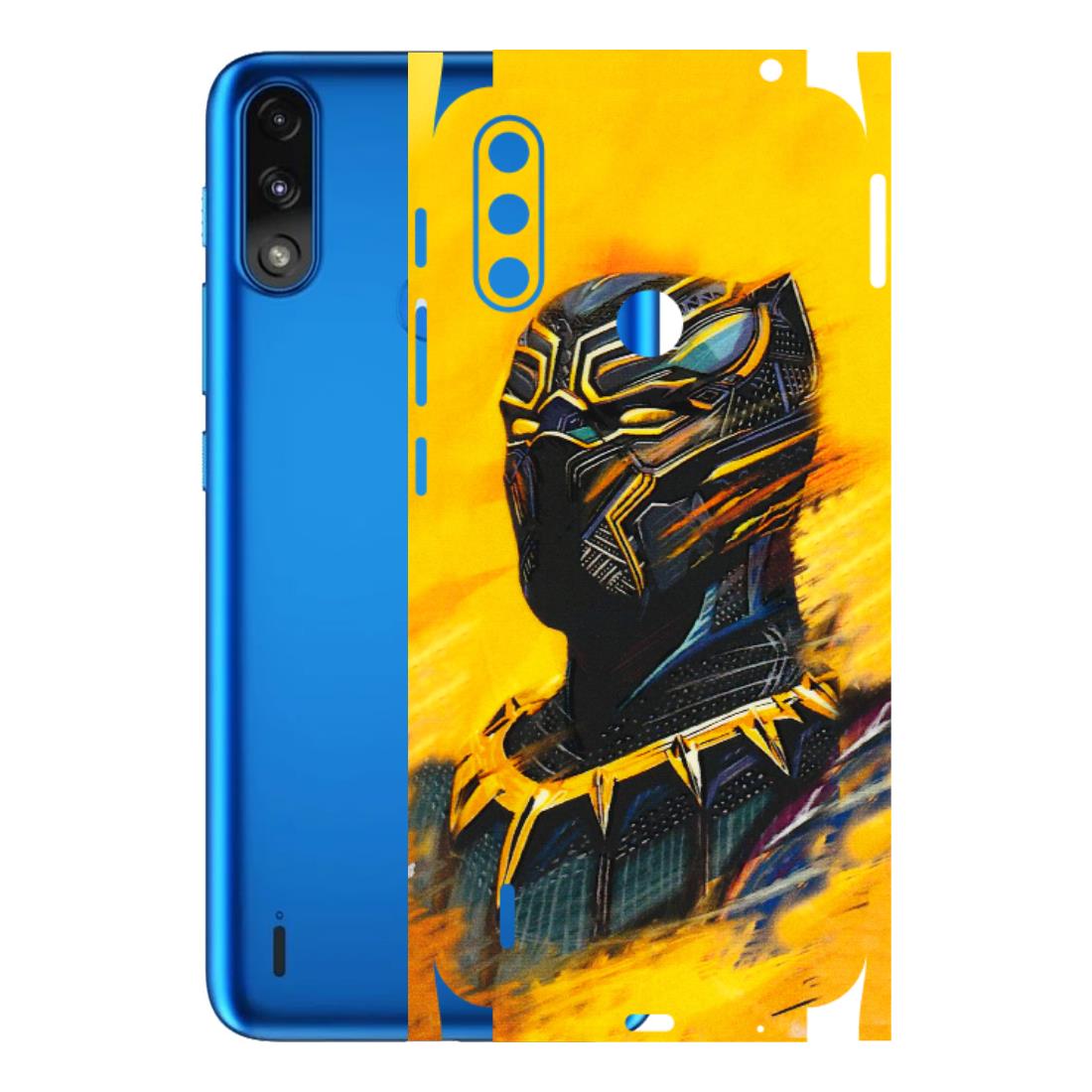 Motorola Phone Skins (All Models) - Yellow Panther - 3D Embossed Finish (L-54) Motorola Moto E7 Power