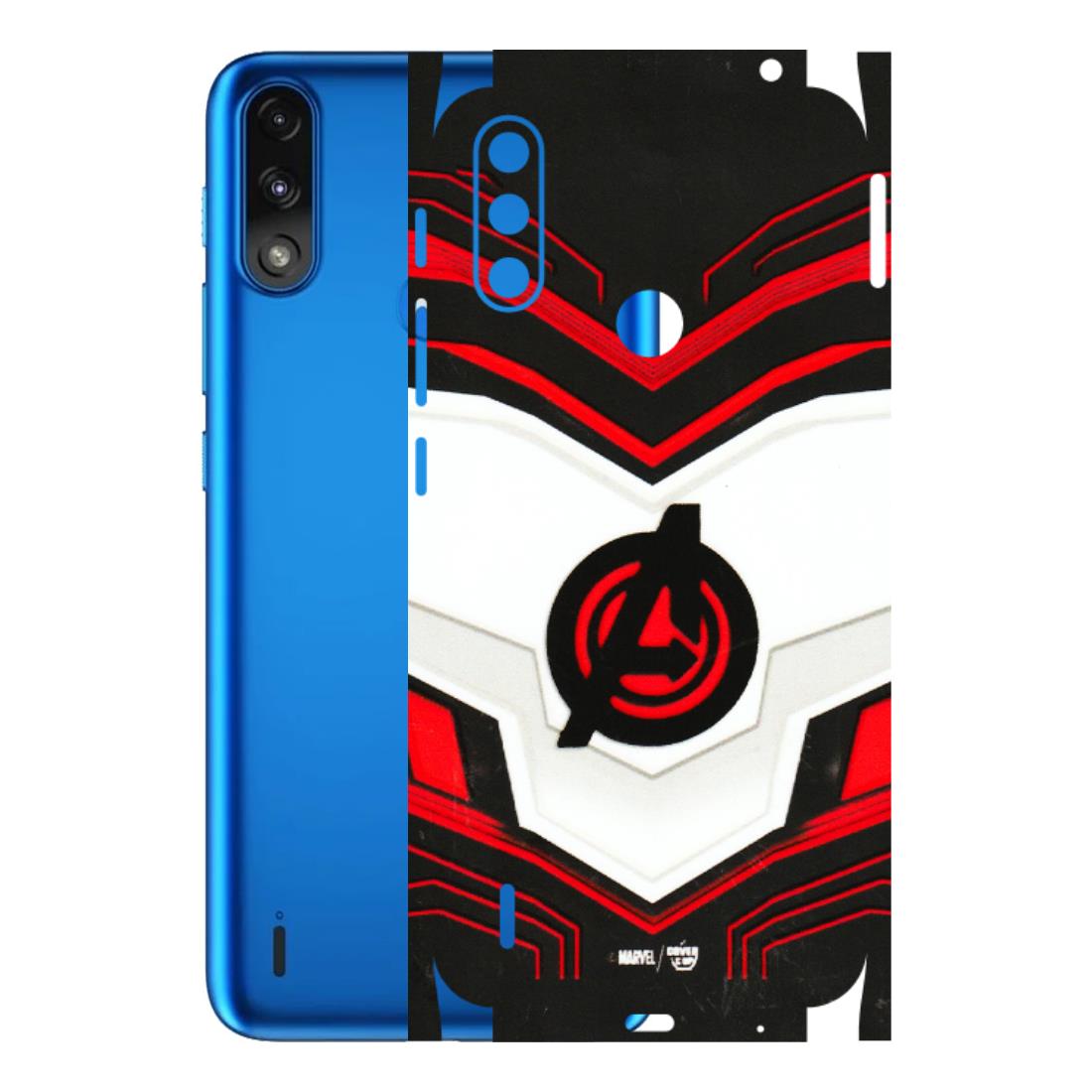 Motorola Phone Skins (All Models) - Avengers Logo - 3D Embossed Finish (L-55) Motorola Moto E7 Power